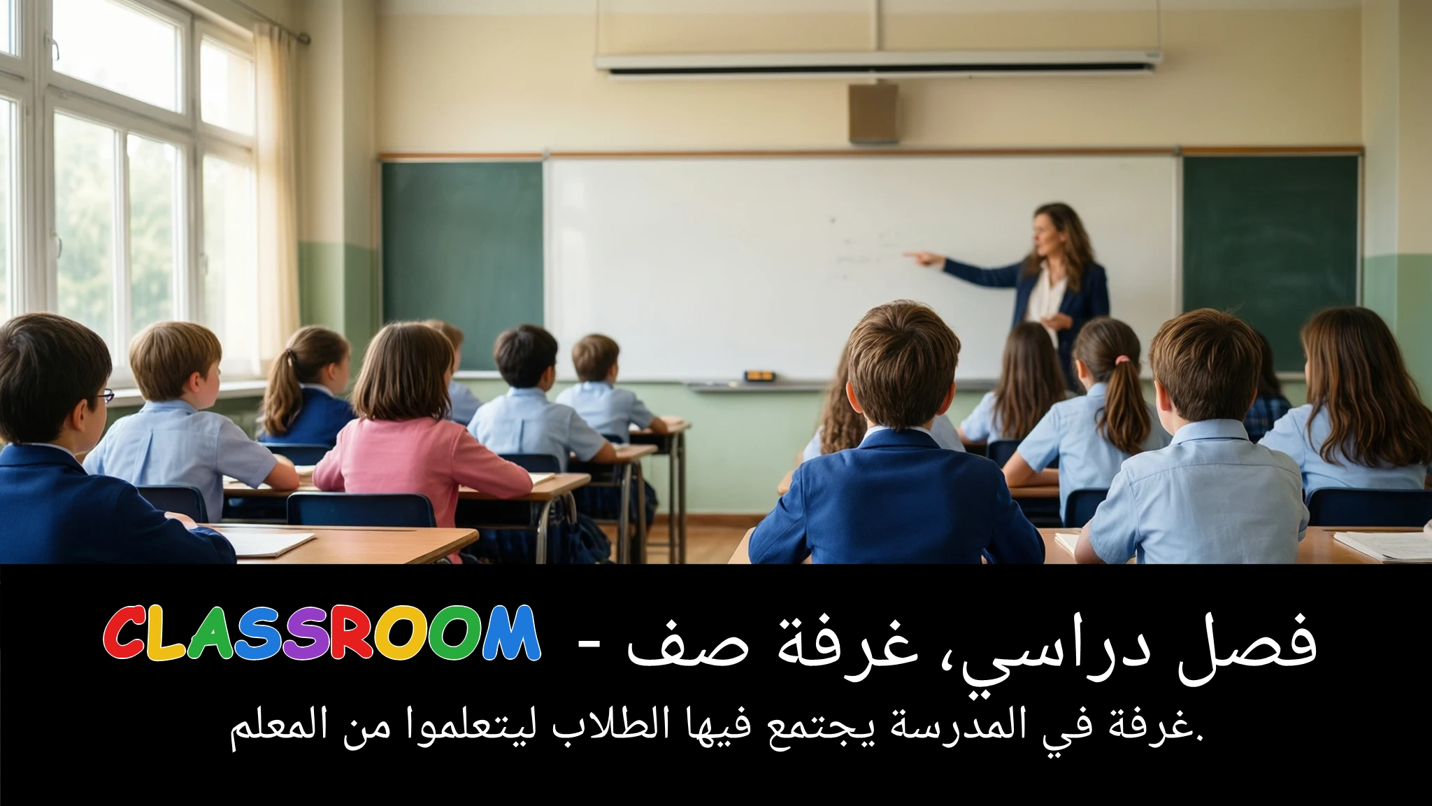 Arabic Illustration for classroom